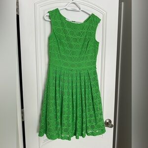 London Times Bright Green Dress